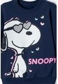 Buzo De Snoopy Cerrado Azul Para Niña 2T A 5T 4T de Snoopy