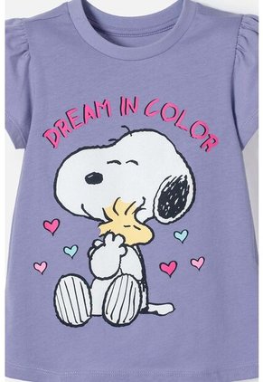 Pijama De Snoopy Con Pantalón Largo Multicolor Para Niña 2T A 5T 4T