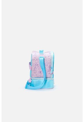 Lonchera De Snoopy 14" Azul Y Violeta Para Niña U