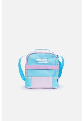 Lonchera De Snoopy 14" Azul Y Violeta Para Niña U