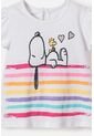 Conjunto De Snoopy Manga Corta Multicolor Para Bebé Niña 9-12 de Snoopy