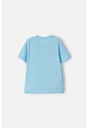 Camiseta De Sonic De Manga Corta Azul Para Niño 6