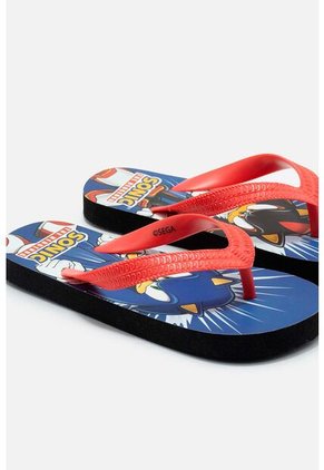 Sandalia De Sonic Azul Y Rojo Para Niño 28