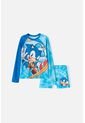 Conjunto De Baño De Sonic Manga Larga Azul Para Niño 8 de SONIC