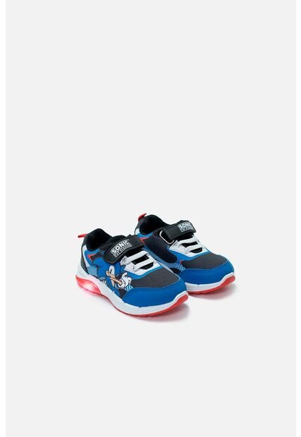 Tenis De Sonic Con Luces Azul Y Rojo Para Niño 28