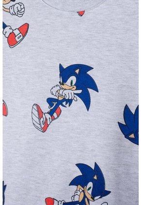 Conjunto De Sonic Con Pantalón Gris Para Niño 12