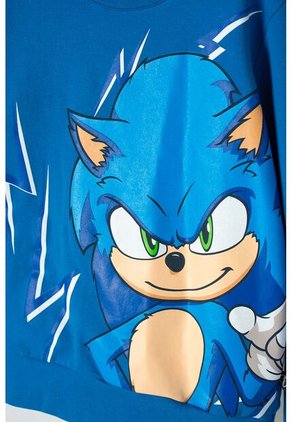 Buzo De Sonic Azul De Diseño Cerrado Para Niño 14