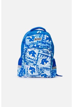 Morral De Sonic 16.5" Azul Para Niño U