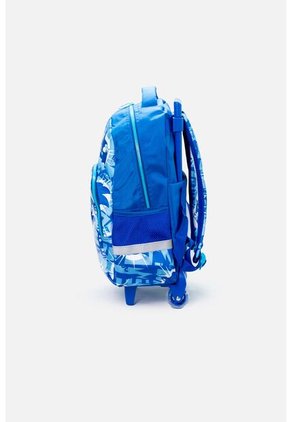 Morral De Sonic 16.5" Con Ruedas Azul Para Niño U