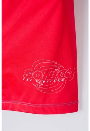 Traje De Baño De Sonic Azul Y Rojo De Manga Larga Para Niño 8