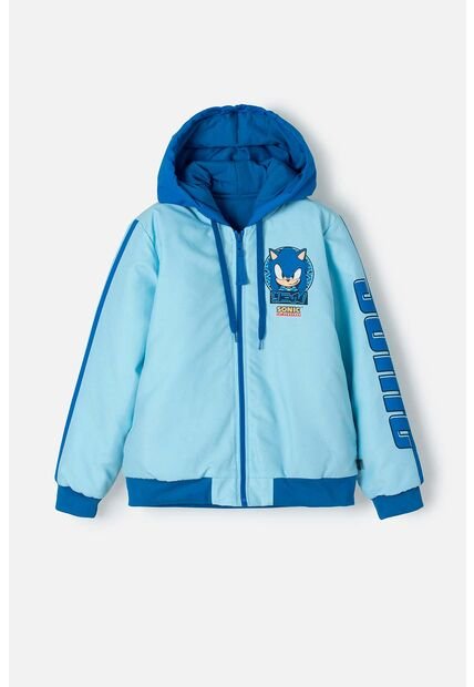 Chaqueta De Sonic Azul Con Cierre Para Niño 12