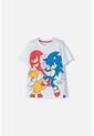 Camiseta De Sonic Blanca Y Roja Estampada En Frente Para Niño 14 de SONIC