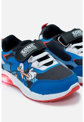 Tenis De Sonic Con Luces Azul Y Rojo Para Niño 28