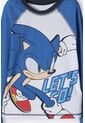 Conjunto De Baño Sonic Manga Larga Azul Y Blanco Para Niño 12 de SONIC