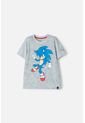 Camiseta Sonic Manga Corta Gris Jaspe Para Niño 6 de SONIC