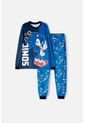 Pijama De Sonic Con Pantalón Largo Azul Para Niña 10 de SONIC