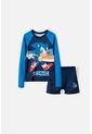 Conjunto De Baño Sonic Manga Larga Azul Para Niño 12 de SONIC