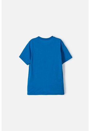 Camiseta De Sonic Manga Corta Azul Para Niño 8