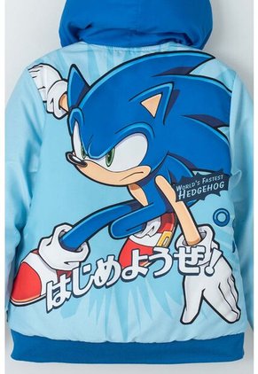 Chaqueta De Sonic Azul Con Cierre Para Niño 12