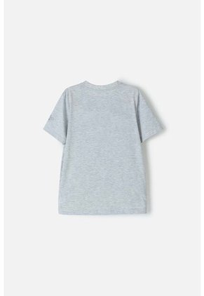 Camiseta Sonic Manga Corta Gris Jaspe Para Niño 10