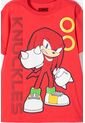 Camiseta De Sonic Manga Corta Rojo Para Niño 6 de SONIC