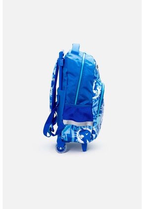 Morral De Sonic 16.5" Con Ruedas Azul Para Niño U