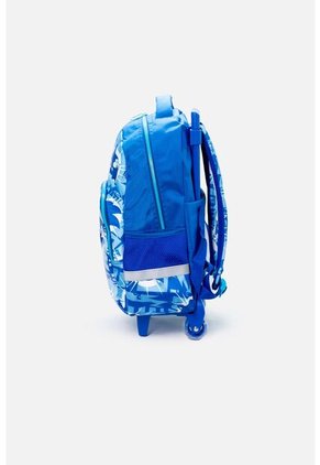 Morral De Sonic 16.5" Con Ruedas Azul Para Niño U