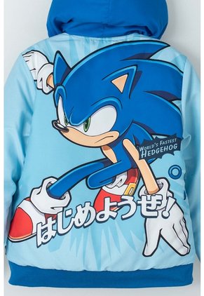 Chaqueta De Sonic Azul Con Cierre Para Niño 4