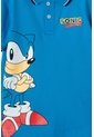 Camiseta Tipo Polo De Sonic Azul Con Botones Para Niño 12 de SONIC