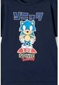 Camiseta De Sonic Manga Corta Azul Para Niño 8 de SONIC
