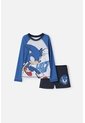 Conjunto De Baño Sonic Manga Larga Azul Y Blanco Para Niño 12 de SONIC