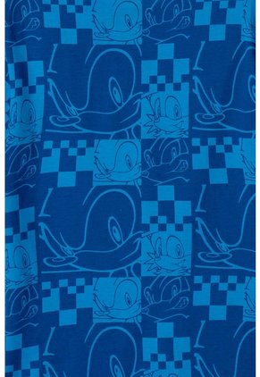 Camiseta De Sonic Azul Manga Corta Para Niño 12