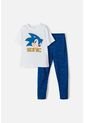 Pijama De Sonic Con Pantalón Largo Blanco Y Azul Para Niño 12 de SONIC