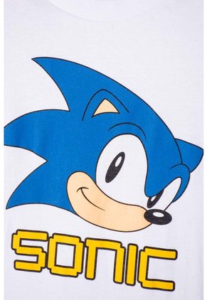 Pijama De Sonic Con Pantalón Largo Blanco Y Azul Para Niño 10