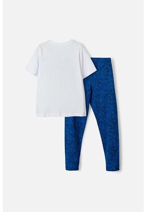 Pijama De Sonic Con Pantalón Largo Blanco Y Azul Para Niño 10