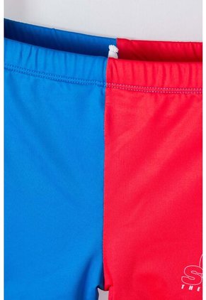 Traje De Baño De Sonic Azul Y Rojo De Manga Larga Para Niño 14