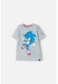 Camiseta Sonic Manga Corta Gris Jaspe Para Niño 14 de SONIC