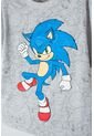 Camiseta Sonic Manga Corta Gris Jaspe Para Niño 14 de SONIC