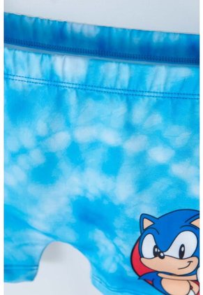 Conjunto De Baño De Sonic Manga Larga Azul Para Niño 6