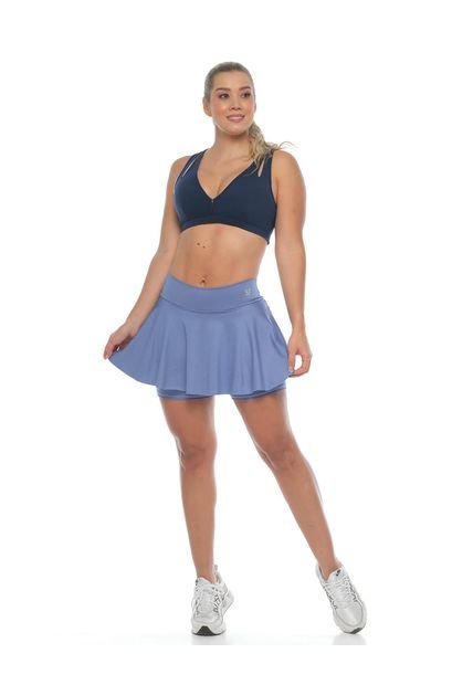 Falda Short Deportiva Sotiufit-Celeste