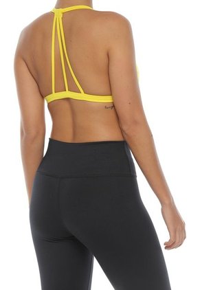 Top Deportivo Triangulo Con Copas Removibles Para Dama – Sotiufit-Amarillo