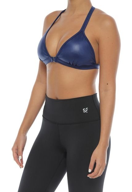 Top Deportivo Triangulo Brillante Con Copas Removibles Para Dama – Sotiufit-Verde Militar