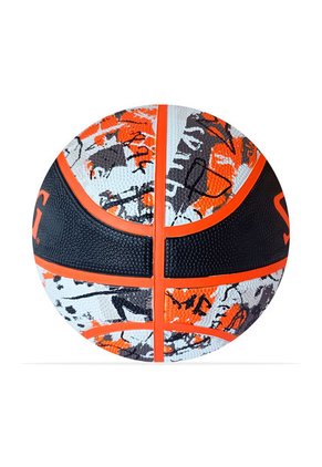 Balon Spalding De Basketball Graffiti #7-Naranja
