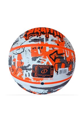 Balon Spalding De Basketball Graffiti #7-Naranja