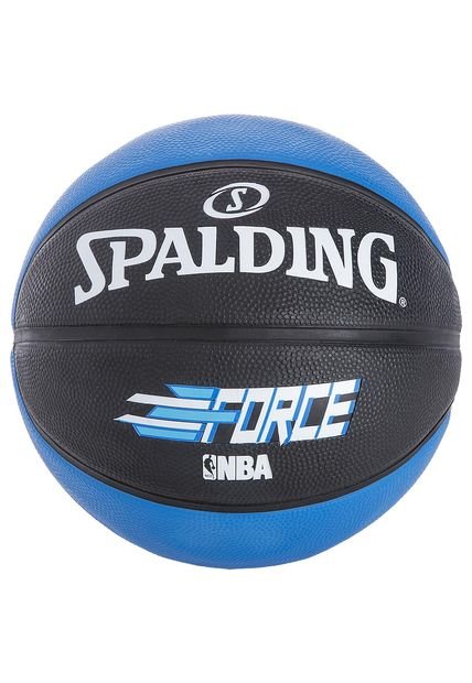 Balón de Basketball Azul Rey-Negro Spalding FORCE NBA