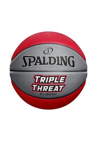 Balon Spalding De Basketball Triple Threat Rubber #7-Rojo Spalding