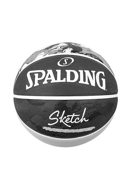 Balon Spalding De Basketball Sketch Jump #7-Gris