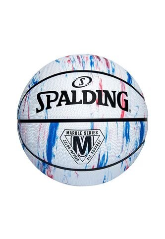Balon Spalding De Basketball Marble Series #7-Blanco Spalding