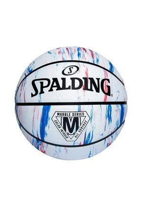 Balon Spalding De Basketball Marble Series #7-Blanco