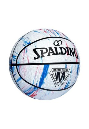 Balon Spalding De Basketball Marble Series #7-Blanco
